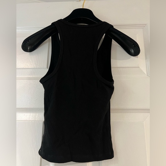 NEW without tags SPRWMN Rib Tank in Black Size Small Crop Bought at Revolve - Picture 4 of 10